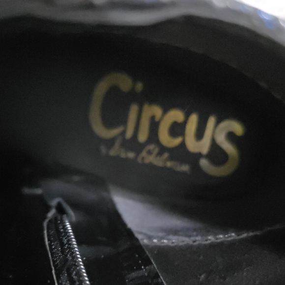 Circus by Sam Edelman Black and Blue Floral Ankle Boots - Picture 2 of 5